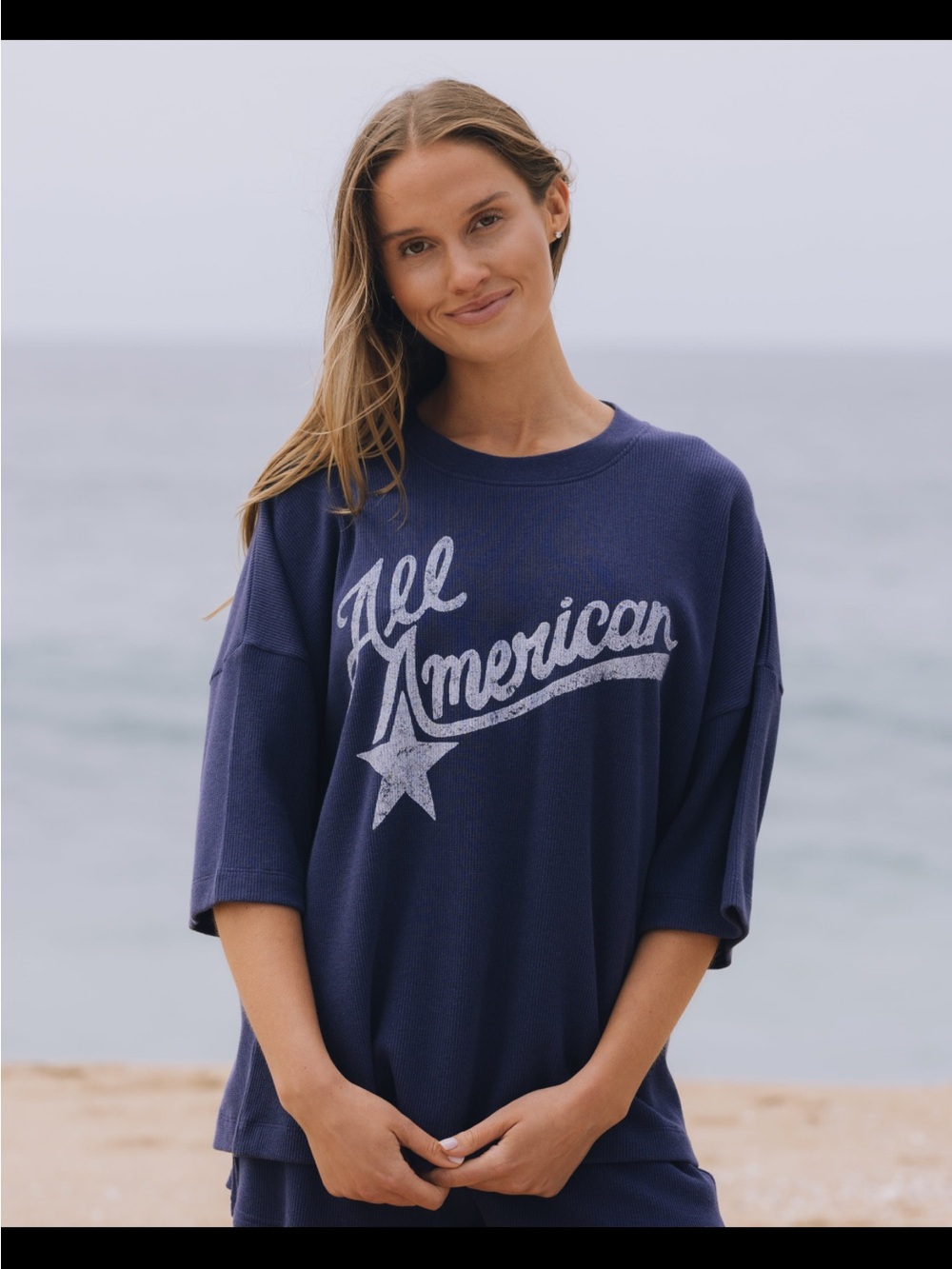 Daily drills All American Navy Graphic Women’s pajama Set